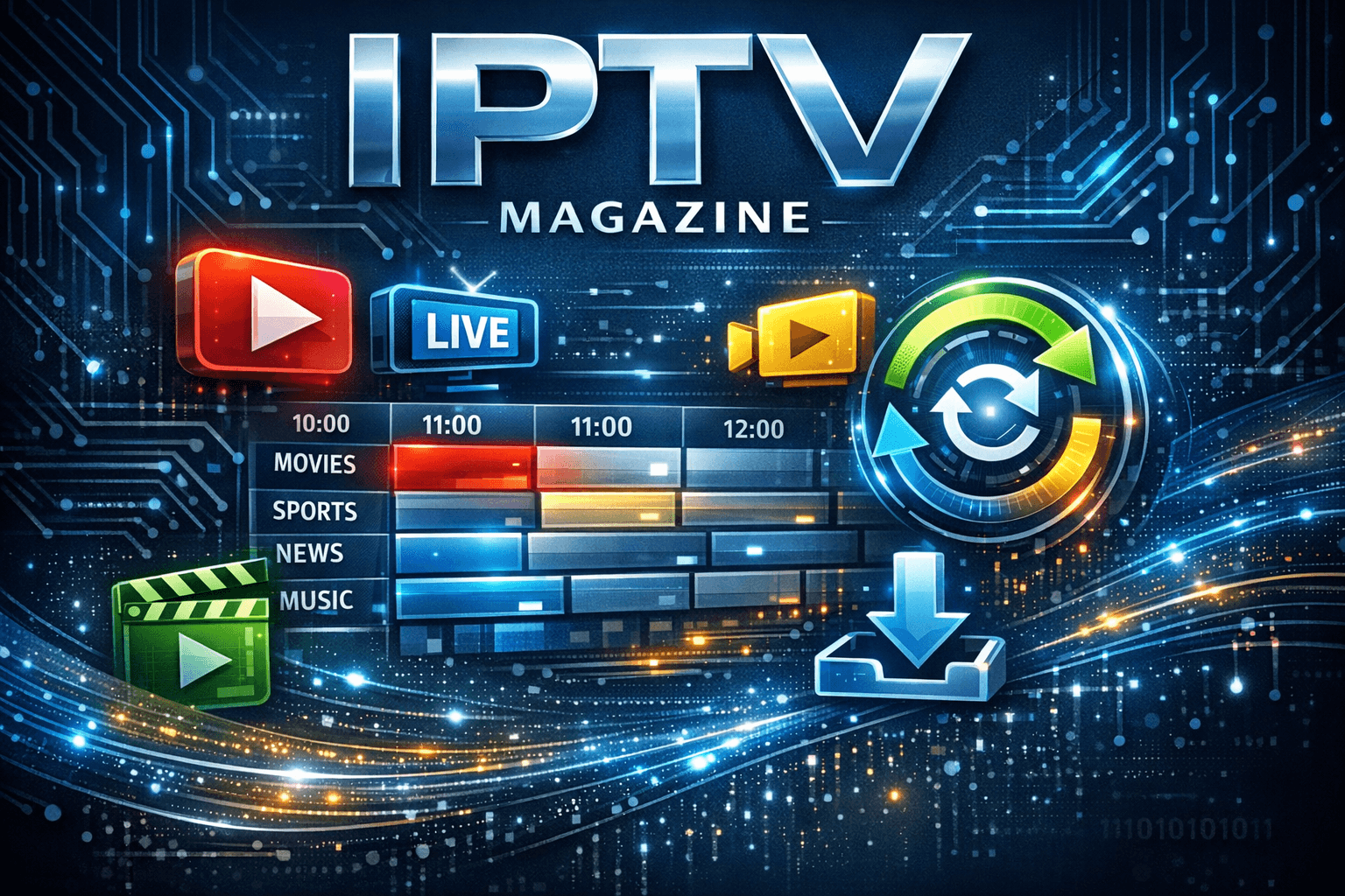 Comparison of M3U Plus and Xtream Codes IPTV formats showing EPG integration and update processes