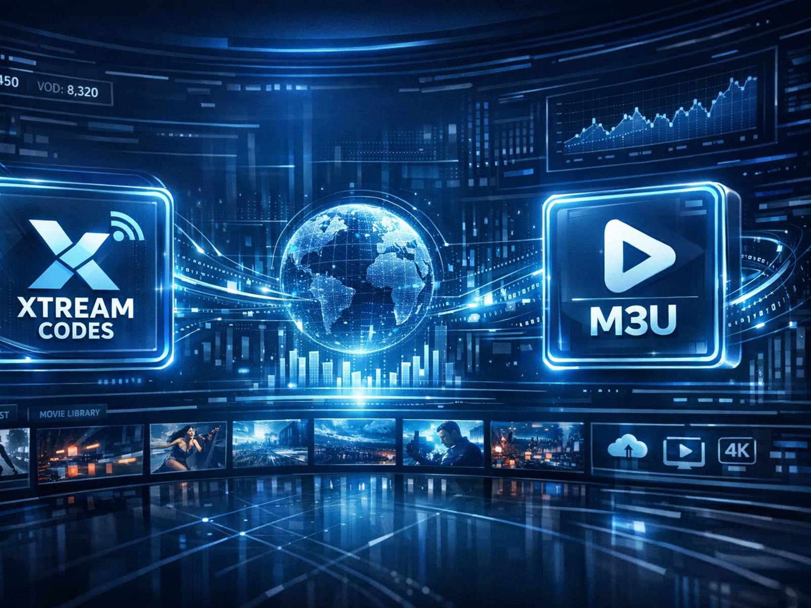 Comparison of IPTV streaming formats Xtream Codes and M3U